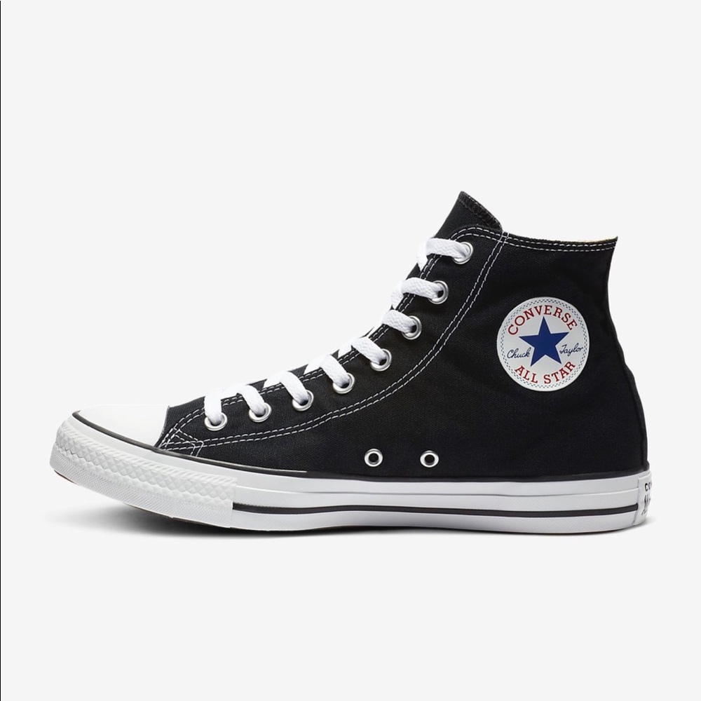 Black and White High Top Converse